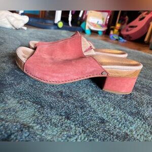 Dansko Maci coral Suede Mules